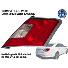 Auto Parts Avenue APA Replacement Tail Light Rear Lamp for 2010 2011 2012 Taurus SHO Limited Outer Passenger Right Side BG1Z13404A FO2819141