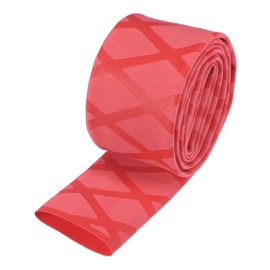 sourcing map Heat Shrink Tube for Fishing Rod Grips 40 mm Non-Slip Heat Shrink Tube 1.8:1 Heat Shrink Tubing Grip Tape 1 Metre for Handlebars Bar Grip Badminton Grip Sports Equipment Red