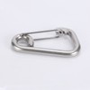 simPLEISURE qb500147a05n0 Stainless Steel Spring Hook, D-Shaped Carabiner Type, 5