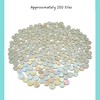 Yuvori 1lb Iridescent Round Ceramic Mosaic Tile DIY for Bathroom,
