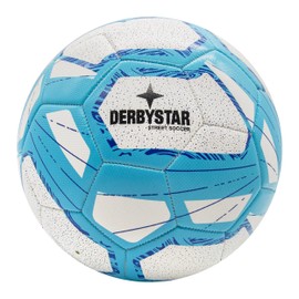 Derbystar Street Soccer Football in Size 5 – The New Leisure Football in White/Blue