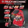 The Bubble Factory Truck Mechanic Engine Workshop (Red) - Cool