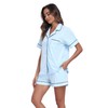 EA'S SECRET Womens Pajamas Set 100% Cotton Soft Short Sleeve