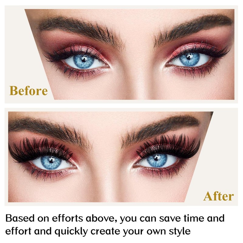 Lash Clusters B02 D Curl 12mm DIY Eyelash Extensions 72