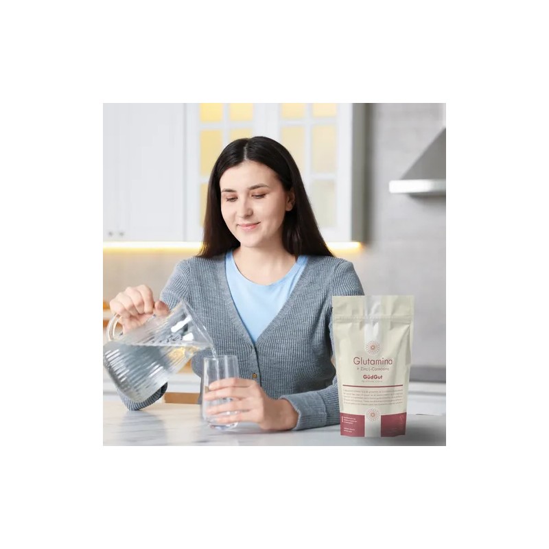 Gudgut Glutamina Zinc L-carnosina Sobres Glutamine Zinc L-Carnosine Supplement, 30