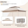 COOS BAY 11x11 Replacement Gazebo Top with Air Vent Sunshade