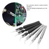 Soldering Tweezer Set, Cross Locking Accuracy Reverse Tweezer 6PCS Self
