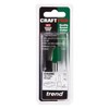 Trend CraftPro Straight Two Flute Router Cutter Bit, 1/4 Inch