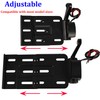 Motorcycle Rear Side License Plate Bracket Holder with LED Light