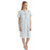 Tesmark Ladies Incontinence Open Back Nightie Floral Hospital Nightdress For