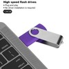 USB Flash Drive Candy Purple Rotatable Portable Storage Memory Stick