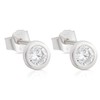 NKlaus Pair of 3 to 6 mm Round Cubic Zirconia