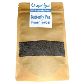 Bluechai Butterfly Pea Flower Powder - Natural Blue Food Coloring - 100% Organic Bluechai - Pure Powdered Butterfly Pea. Perfect for Beverages, Cakes and Culinary Delights