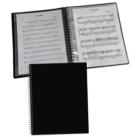 60 Pockets Spiral Binding Display Book RUIFUNETEK Presentation Book with Clear Sheet Protectors, A4 Binder with Plastic Sleeves 120 Pages Bound Sheet Protectors for Document Artwork and Photo