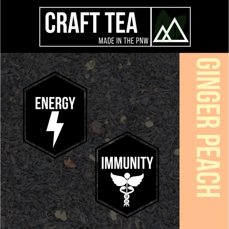 Revival Tea Company Ginger Peach Tea - Black Tea Blend