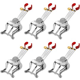 6 Pcs Trumpet Lyre, Silver Lightweight Trumpet Marching Lyre Clamp on Clarinet Lyre Music Holder for Marching Band Instruments