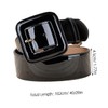 STOBOK 1pc Patent Leather Wide Girdle Belt Classic Wide Belts