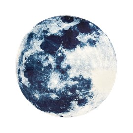 syroviatm redondo área de alfombra recámara alfombra Shaggy suave antideslizante lavable Felpudo de silla, Azul (Blue Moon), 2' (60cm), 1