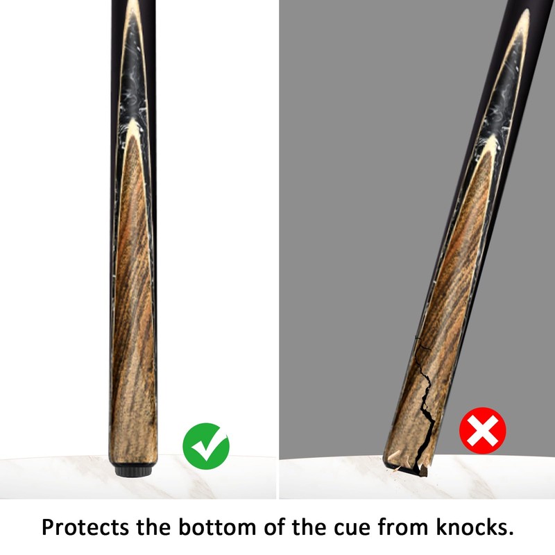 Set of 3 Snooker Cue Butt Protectors, Cue Bottom Cover