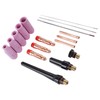 17Pcs TIG Welding Set ABS Argon Arc Welding Torch Glass