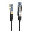 PCI-E 1X Extension Cable Cord Riser Card Power USB Extender