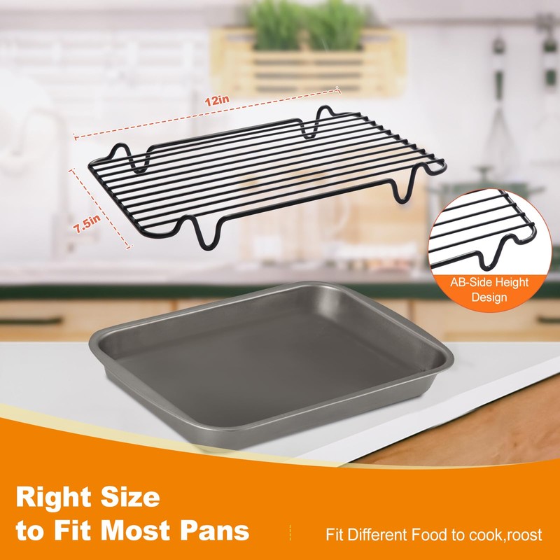 Roasting Rack,Heavy Duty Turkey Rack Insert for Roasting Pan,Fit for