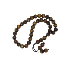 N8 TE - Prayer Beads, Worry Beads 8mm Tiger Eye Gemstone Beads Handmade Design