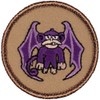 Purple Flying Monkey Patrol Patch - 2" Diameter Round Embroidered