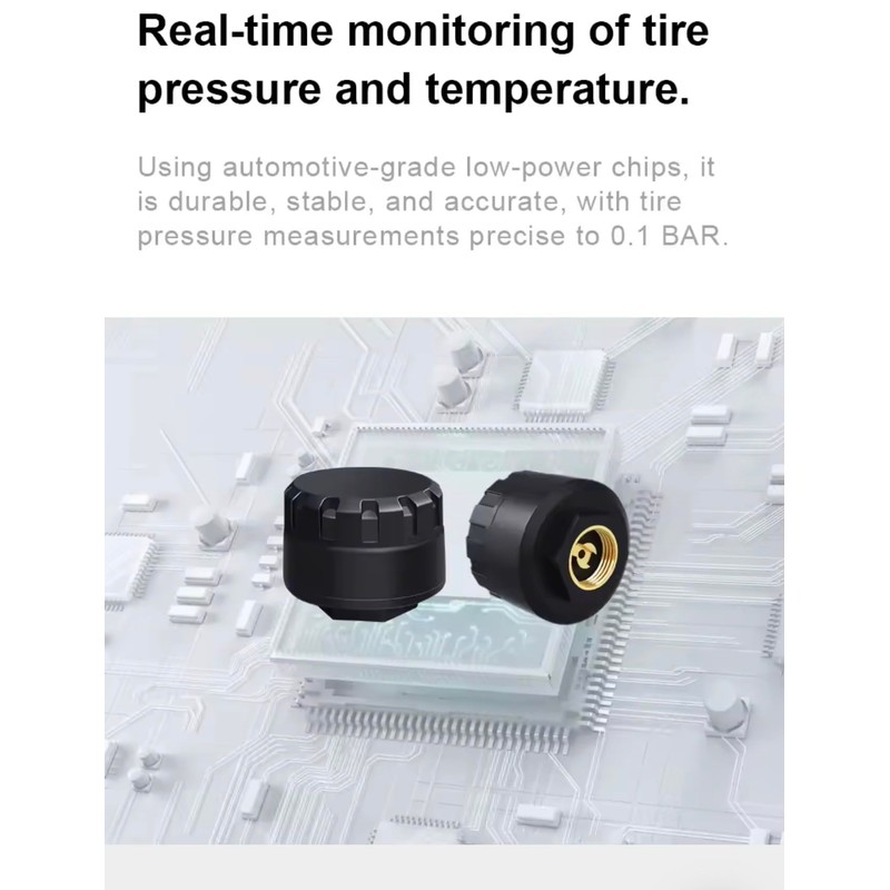 Universal Bluetooth 5.0 TPMS for Motorcycle & Car - Wireless