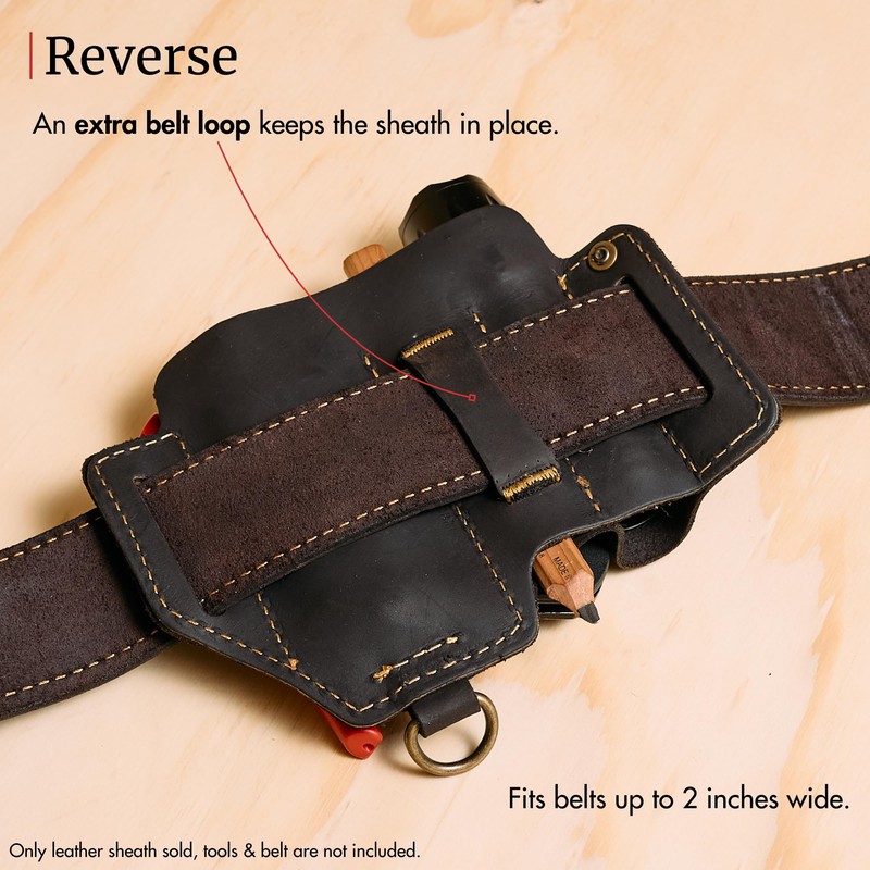 FESA EDC Leather Multitool Sheath - Top Grain Leather EDC