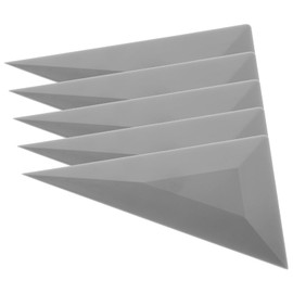 5Pcs Window Tint Squeegee Triangle Contour Squeegee Card Scraper Window Tint Tools Grey Corner Squeegee Vinyl Wrap Tool Kit for Car Wrapping Window Tinting Film Installation Application