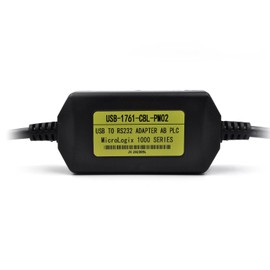 Zhupoub PLC Programming Cable USB Interface for PLC Micrologix 1000, 1200, 1400 Series with USB-1761-CBL-PM02 8 Pin Round Aapater