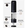 TOMEEM Electric Salt and Pepper Grinder Set with LED Lights