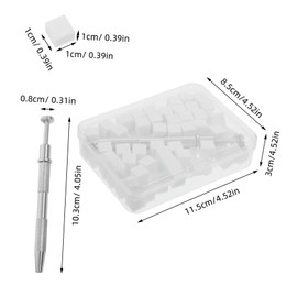 Beavorty Nail Art Kit 101pc Sponging Tool Set Metal Grabber Pen for Accurate Nail Art