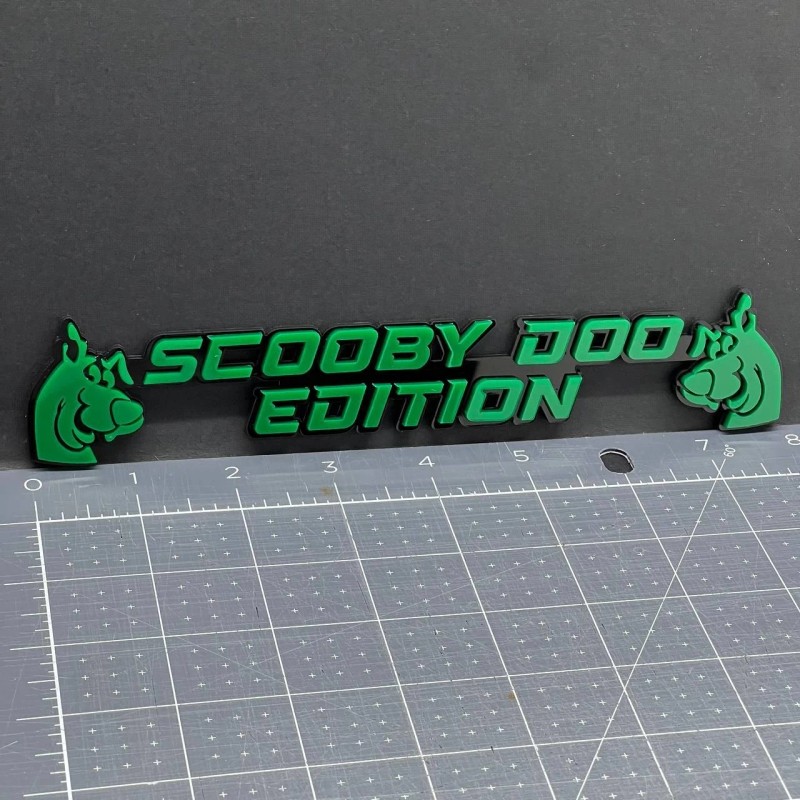 Emblem Badge Scooby Doo Edition Emblem – 3D Multicolor Acrylic