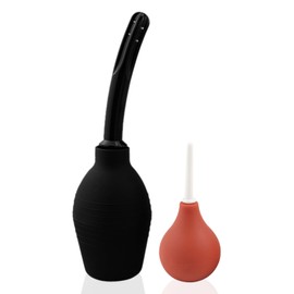 kiptyg Shower & Enema Set Made of Medical ABS (310 ml + 90 ml) BPA-Free - 2-in-1 Enema Device for Intestinal Flushing, Intercourse, Constipation - Hygienic Intestinal Cleansing for Adults