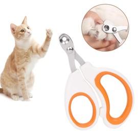 Cat Nail Clippers with Round Cut Holes Safety Guard,Cat Claw Trimmers,Pet Nail Clippers,Suitable for Small Animals Such as Cats, Birds, Hamsters, Rabbits,Ferrets, Chinchillas, Guinea Pigs
