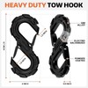Tree Saver Strap with S-Shaped Hook Recovery Tow Strap Kit