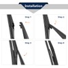 X AUTOHAUX Car Rear Windshield Wiper Blade Arm Set 310mm