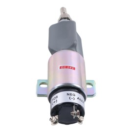 Demfec 24V Fuel Shut off Solenoid Compatible with Komatsu PC200LC-6 PC75UU-3 PC78US-5 PC60-7E PC78UU-6 Excavator WA320 WA320-3 Wheel Loader GD305A-3 GD355A-3 Motor Grader Replaces 600-815-7550