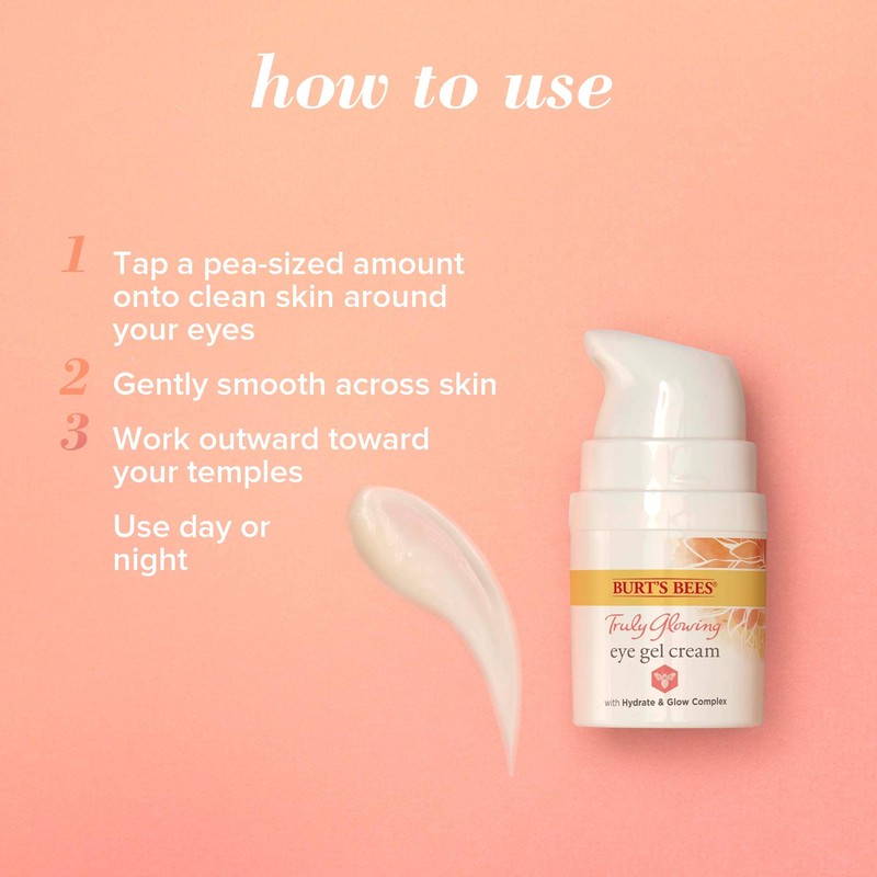 Burt's Bees Crema de ojos en gel Truly Glowing 14,1