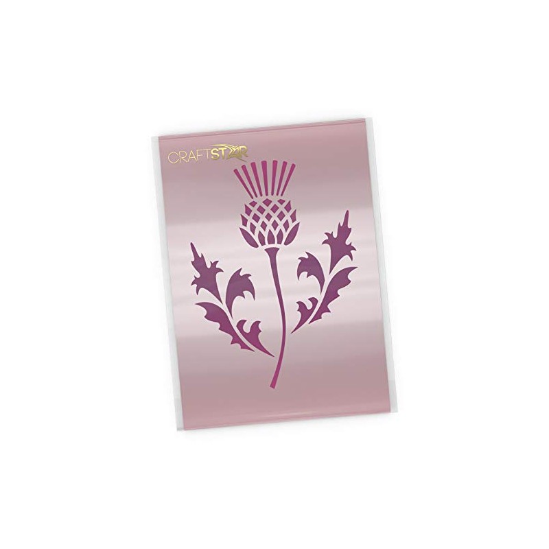 CraftStar Scottish Thistle Stencil - National Emblem of Scotland (A5