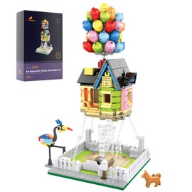 JMBricklayer Flying up House with Balloons Building Blocks Kit 20110, Suspended Flying House Model Kits, Colorful Room, Home, Office Decor, Gifts for Girls Boys Kids Aged 8+ and Adults (635 PCS)