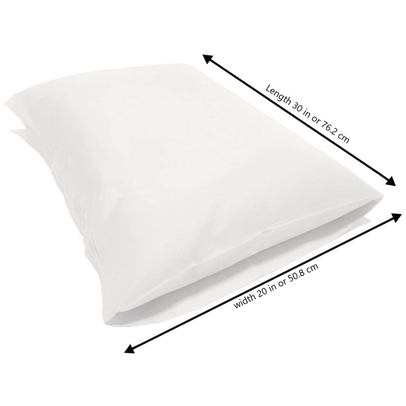 100% Egyptian Cotton, Pillow Cases Standard Size, Percale Pillowcases, Pillow