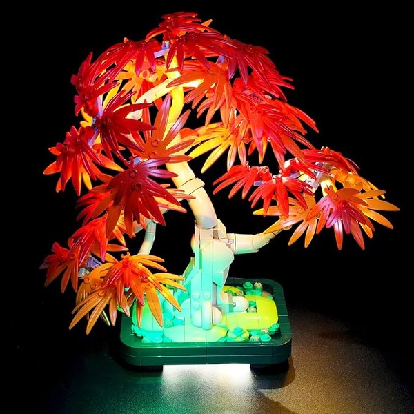 LED Light Kit for Lego Japanese Red Maple Bonsai Tree