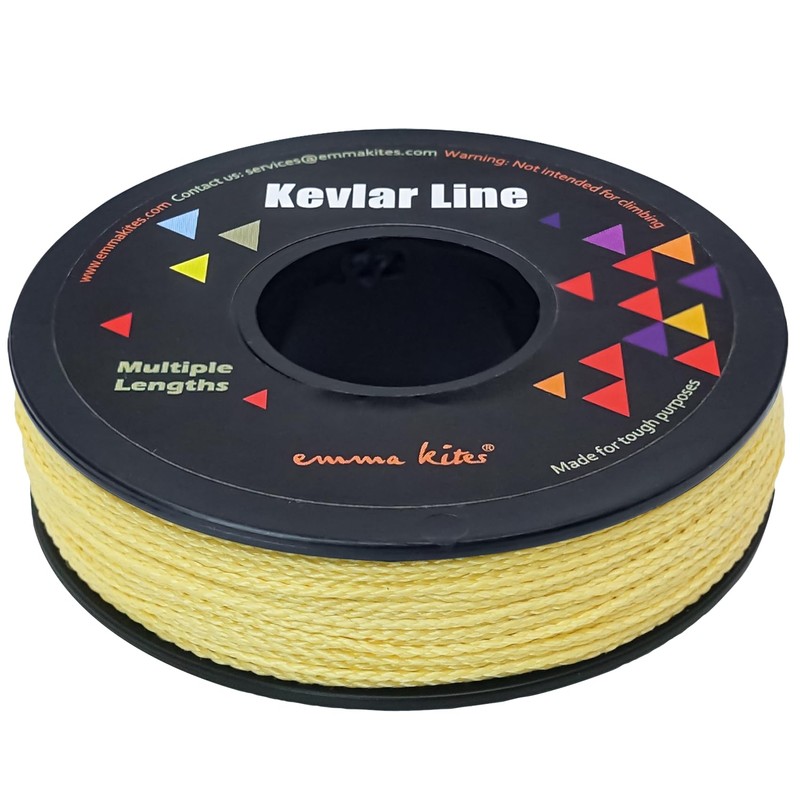 emma kites 100% Kevlar Braided String Utility Cord 50Ft 350Lb