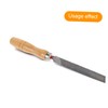 Tofficu 5Pcs Wooden File Handle Ergonomic Design for Files Rasps