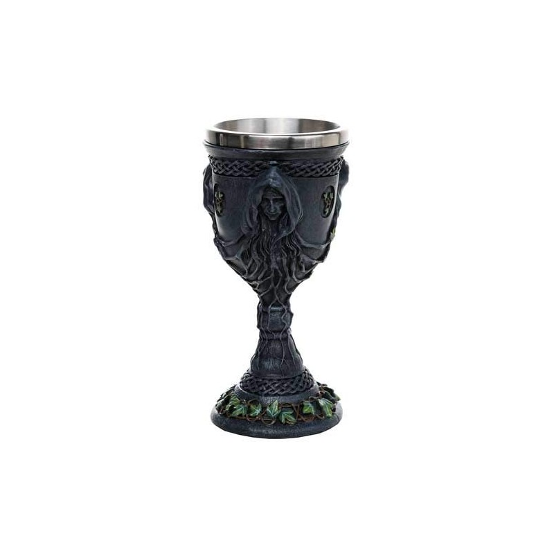 Medieval Renaissance Mother Maiden Crone Triple Goddess Chalice 12oz by