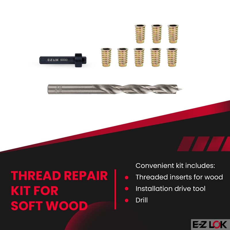 E-Z LOK E-Z Hex Thread Repair Kit for Soft Wood