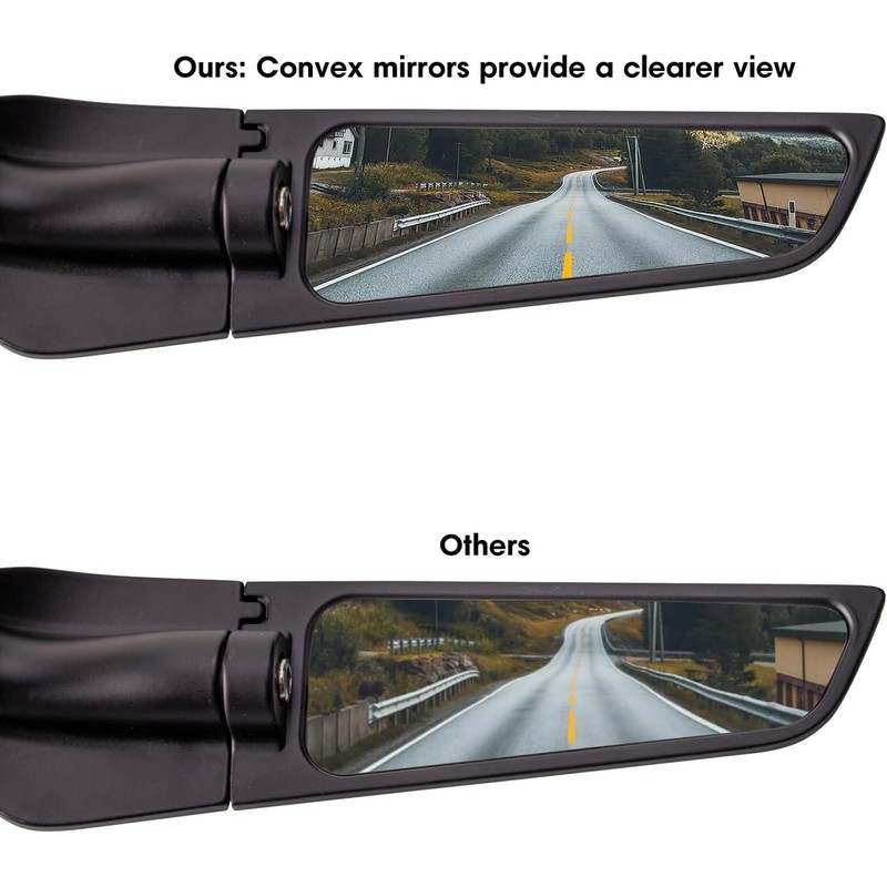 Universal Motorcycle Rear View Mirrors ATV Replacement Side Mirrors 360°